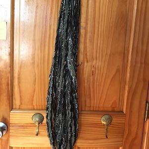 Black,White, Silver Scarf